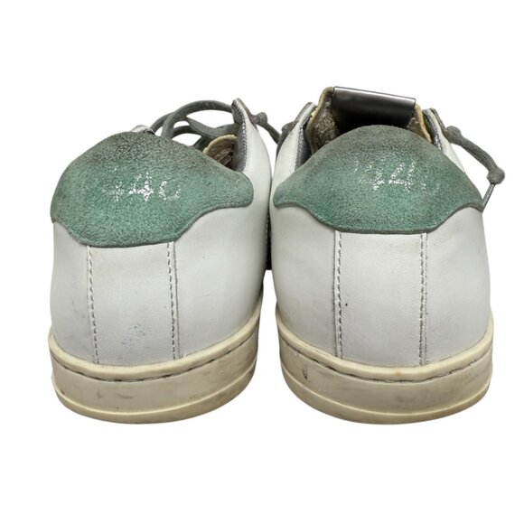 P488 John Low Top Made In Italy Distressed Lace Up Women's Sneaker size 37 / 7 - Picture 4 of 13